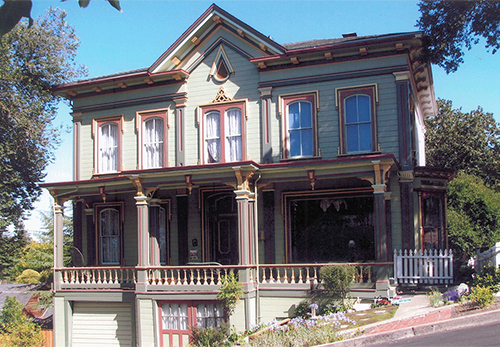 This is an impressive Victorian home in the town of Martinez, CA. It is listed in the National Register of Historic Places
